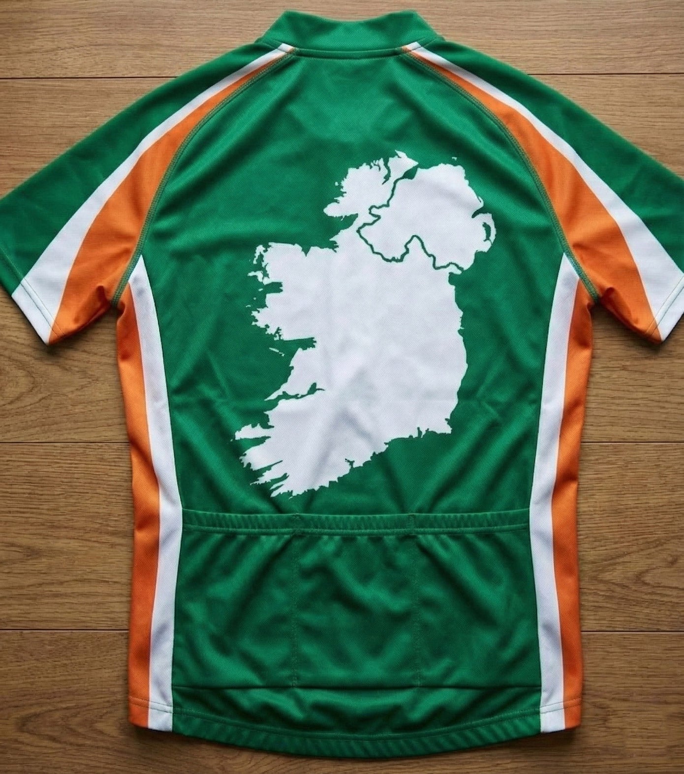 Ireland Map Cycling Jersey, Green Cycling Jersey Kit - Mens Cycling Jersey-Green
