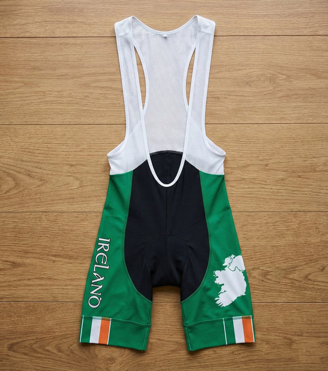 Ireland Map Cycling Jersey, Green Cycling Jersey Kit - Bib Short-Green