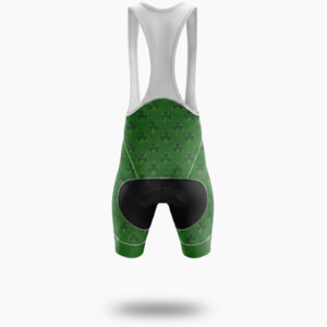 Irish Cycling Team, Irish Holiday For Cyclist By Green Cycling Jersey - Bib Shorts-White