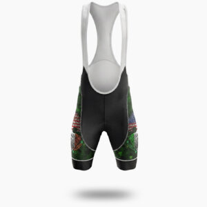 Irish Holiday Cycling Jersey, American Grown With Irish Roots Short Sleeve Jersey & Full Kit - Bib Shorts-White