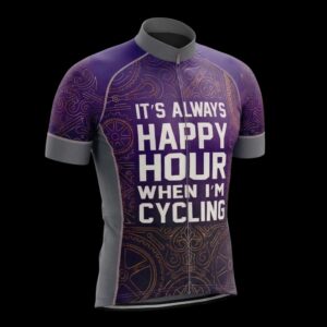 It's Always Happy Hour When I'm Cycling Cycling Jersey, Cycling Bicycle Shirt, Bib Short 2