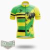 Jamaica Coconuts Cycling Jersey Outfit - Short Sleeve Cycling Jersey-White