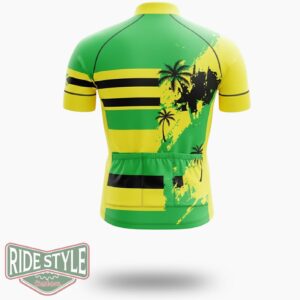 Jamaica Coconuts Cycling Jersey Outfit - Short Sleeve Cycling Jersey-White