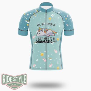 Just Need To Be Dramatic First Cycling Jersey Kit, Bicycle Clothing - Short Sleeve Cycling Jersey-White