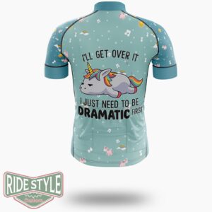 Just Need To Be Dramatic First Cycling Jersey Kit, Bicycle Clothing - Short Sleeve Cycling Jersey-White