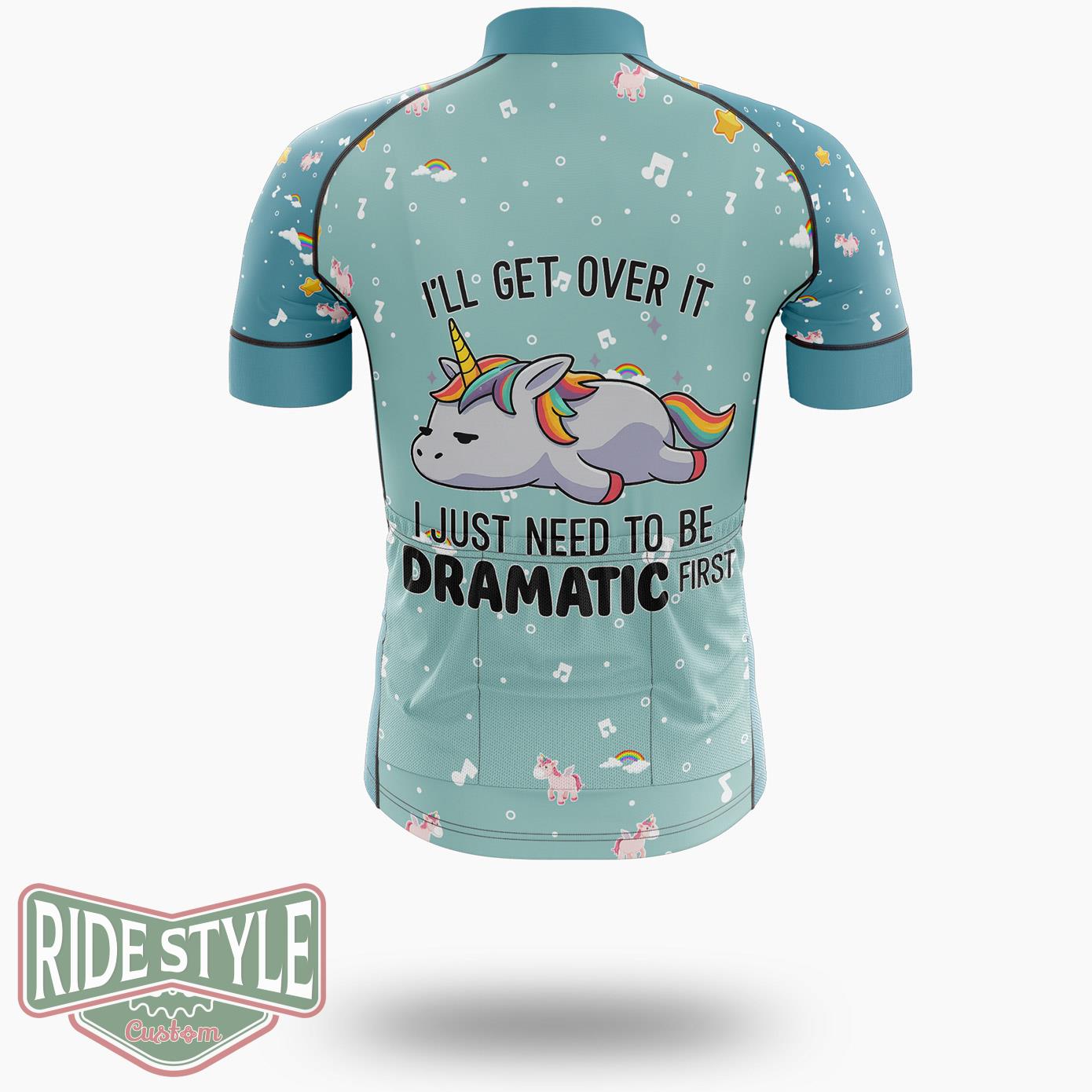 Just Need To Be Dramatic First Cycling Jersey Kit, Bicycle Clothing - Short Sleeve Cycling Jersey-White