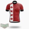 Leaf Canada Cycling Jersey Outfit - Short Sleeve Cycling Jersey-White
