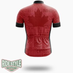 Leaf Canada Cycling Jersey Outfit - Short Sleeve Cycling Jersey-White