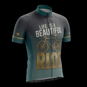 Life Is A Beautiful Ride 3D Design Cycling Jersey, Cycling Bicycle Shirt 2