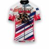 Maine States Cycling Jersey, USA Flag Men Women Jersey Full Kit - Short Sleeve Cycling Jersey-White