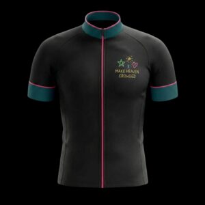 Make Heaven Crowded Cycling Jersey, Cycling Bicycle Shirt - Men's Short Sleeve Jersey - S