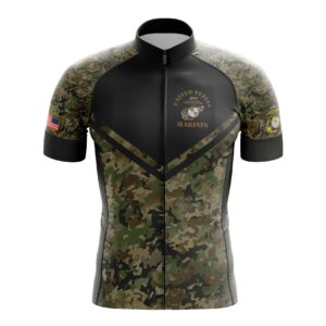Marine Corps Camouflage Cycling Kit, Marine Will Definitely Kil You Camo Jersey or Bibs Short