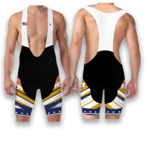 Massachusetts States Cycling Jersey, USA Flag Men Women Jersey Full Kit - Bib Shorts-White