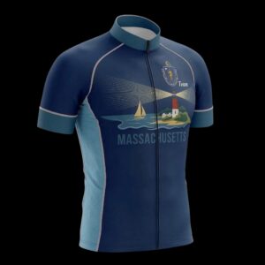 Massachusetts Team Cycling Jersey, Cycling Bicycle Shirt 2