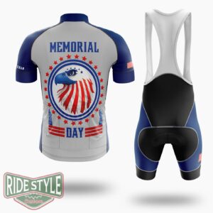 Memorial Day & 4th July Cycling Jersey Kit - Short Sleeve Cycling Jersey Kit-White