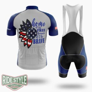 Memorial Day Essential Patriot Cycling Jersey Kit - Short Sleeve Cycling Jersey Kit-White