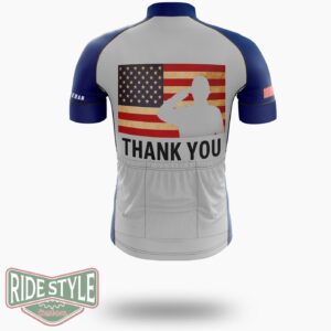 Memorial Day -Remembering Our Fallen Heroes Cycling Jersey Kit - Short Sleeve Cycling Jersey-White