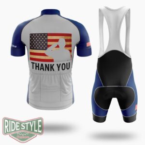 Memorial Day -Remembering Our Fallen Heroes Cycling Jersey Kit - Short Sleeve Cycling Jersey Kit-White