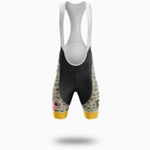 Men's US Army Cycling Jersey, Military Camo Cycling Jersey Kit - Bib Shorts-White