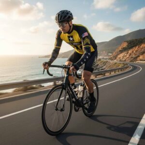 Men's US Army Troops Cycling Jersey Set Long Sleeve V2 - Long Sleeve Cycling Jersey-White