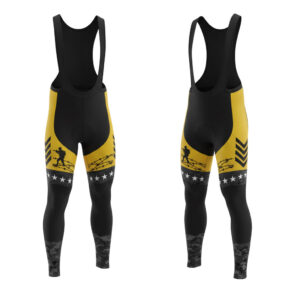 Men's US Army Troops Cycling Jersey Set Long Sleeve V2 - Long Bibs-White