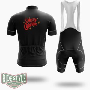 Merry Grrinchmas Christmas Cycling Jersey Kit - Short Sleeve Cycling Jersey Kit-White