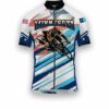 Minnesota States Cycling Jersey, USA Flag Men Women Jersey Full Kit - Short Sleeve Cycling Jersey-White