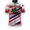 Mississippi States Cycling Jersey, USA Flag Men Women Jersey Full Kit - Short Sleeve Cycling Jersey-White