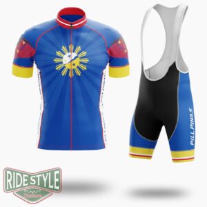 Motorcycle Philippines Cycling Jersey Outfit - Short Sleeve Cycling Jersey Kit-White