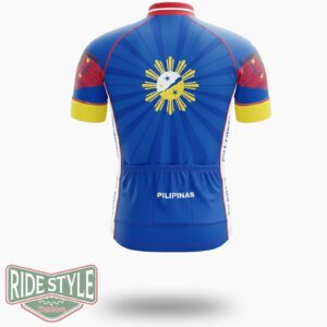 Motorcycle Philippines Cycling Jersey Outfit - Short Sleeve Cycling Jersey-White