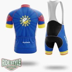 Motorcycle Philippines Cycling Jersey Outfit - Short Sleeve Cycling Jersey Kit-White