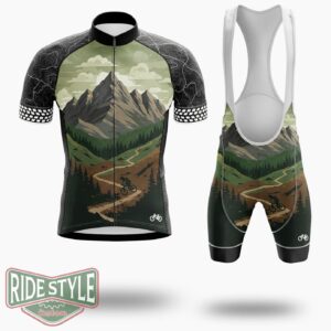 Mountain Bike Cycling Jersey Kit - Short Sleeve Cycling Jersey Kit-White