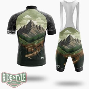 Mountain Bike Cycling Jersey Kit - Short Sleeve Cycling Jersey Kit-White