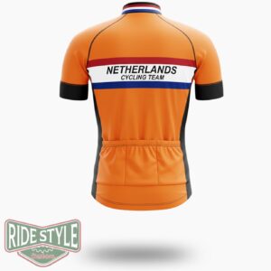 Netherlands Cycling Team Cycling Jersey Outfit - Short Sleeve Cycling Jersey-White