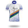 Nevada Map Cycling Jersey and Bib Shorts, Nevada Map Cycling Jersey - Short Sleeve Cycling Jersey-White