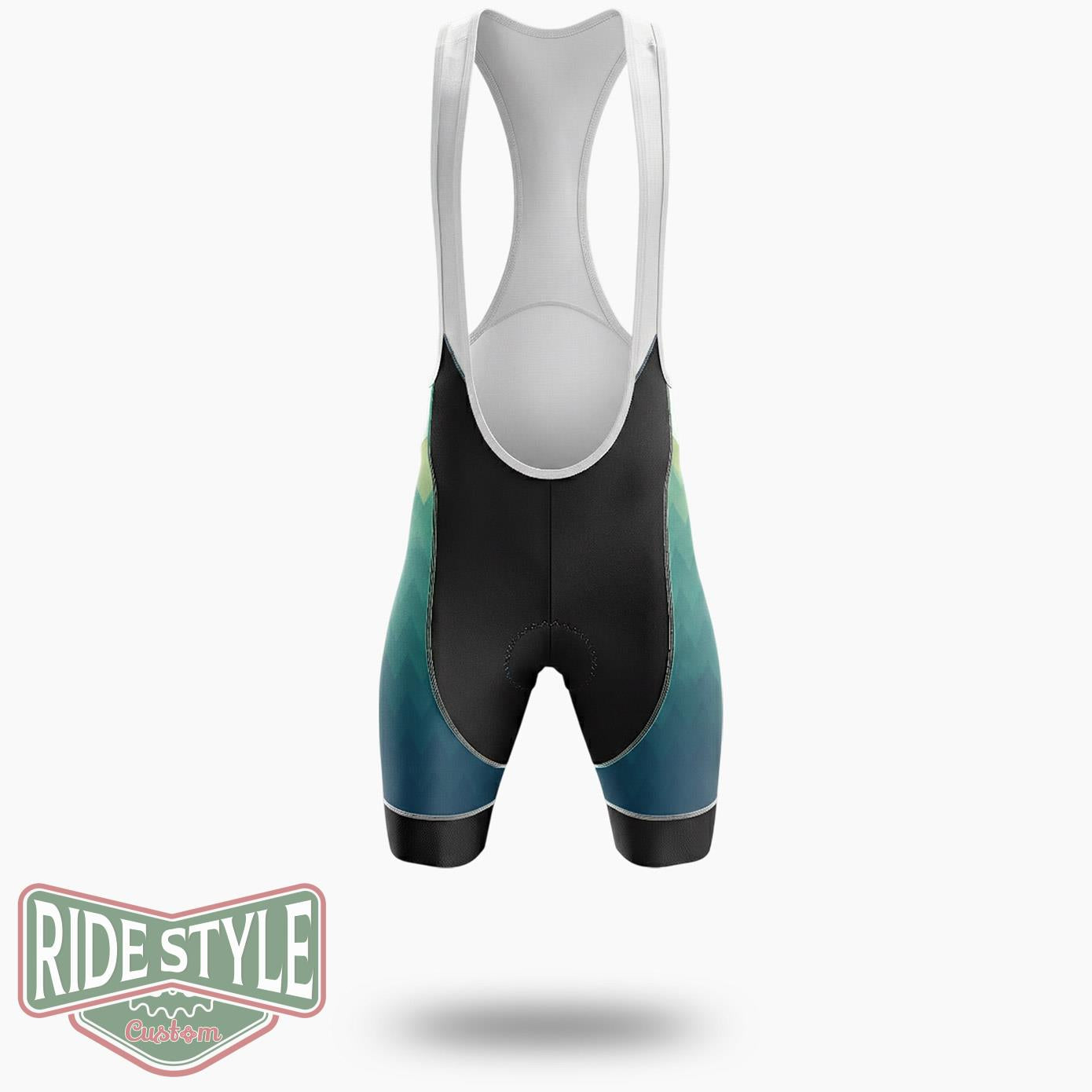 Never Underesimate An Old Man With A Bicycle Blue Cycling Jersey Kit - Bib Shorts-White