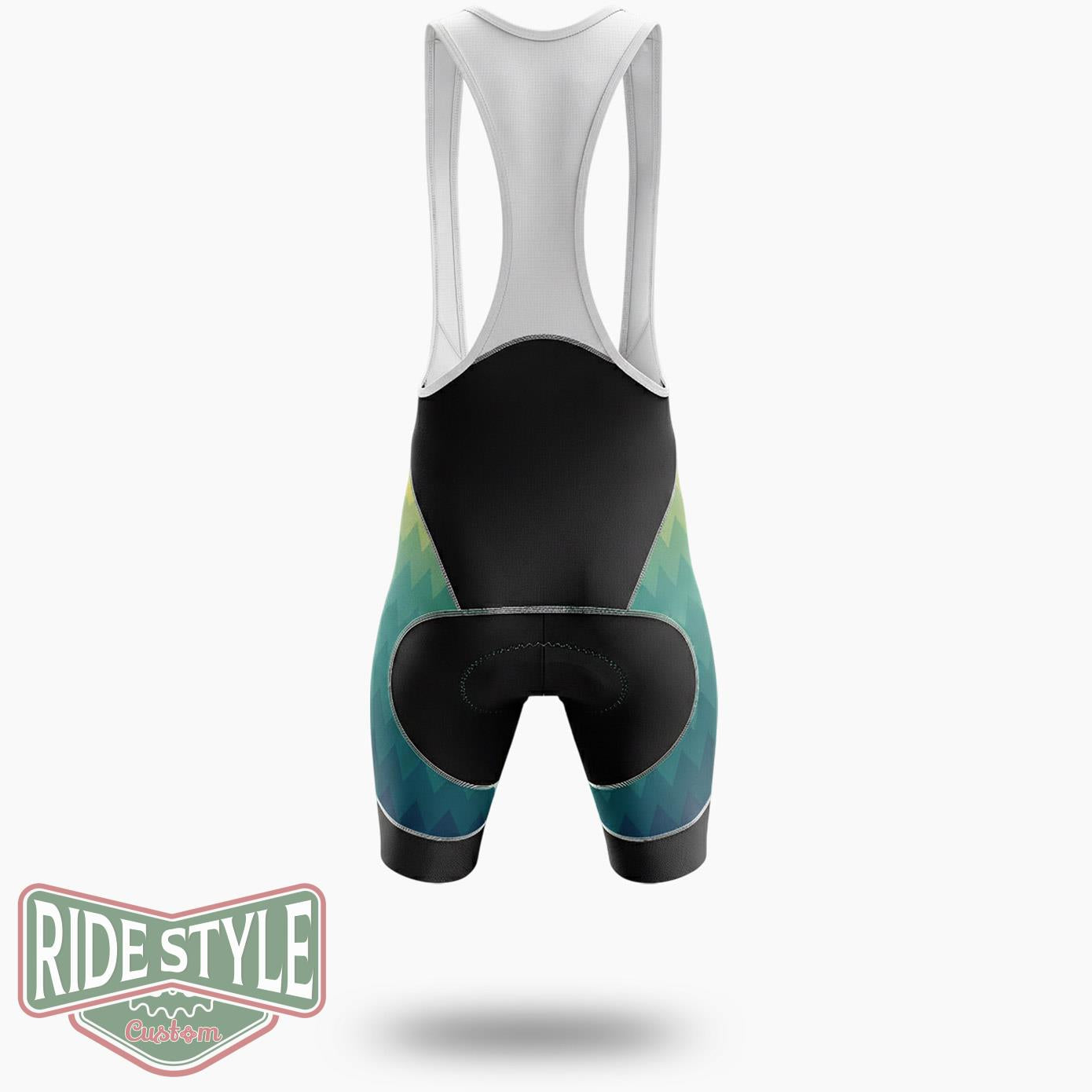 Never Underesimate An Old Man With A Bicycle Blue Cycling Jersey Kit - Bib Shorts-White
