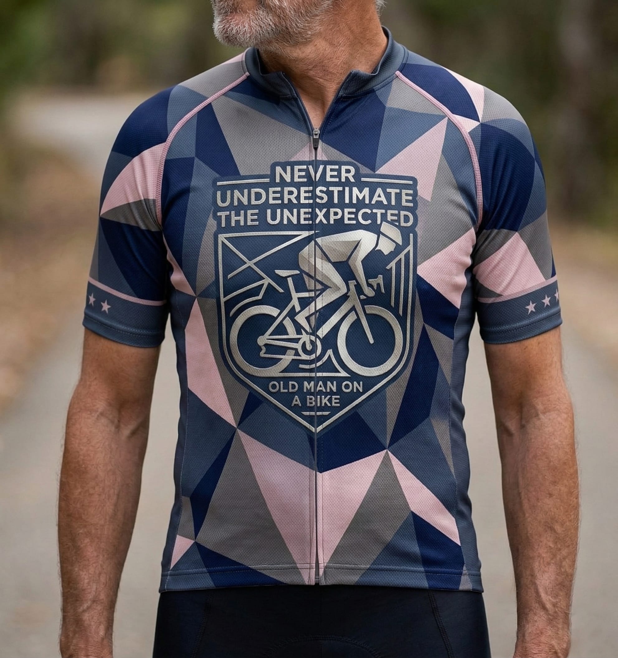 Never Underestimate The Unexpected Old Man On A Bike Cycling Jersey, Cycling Bicycle Shirt 1