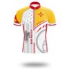 New Mexico State Flag Cycling Kit, Cycling Custom Name Jersey - Short Sleeve Cycling Jersey-White