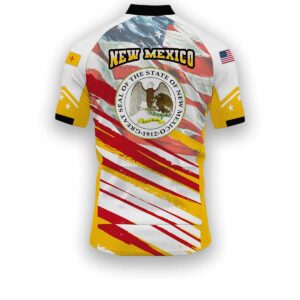 New Mexico States Cycling Jersey, USA Flag Men Women Jersey Full Kit - Short Sleeve Cycling Jersey-White