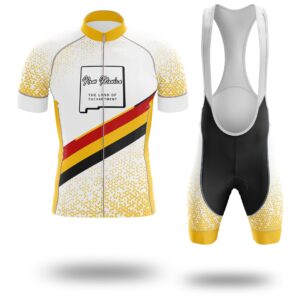 New Mexico The Land of Enchantment Cycling Jersey, New Mexico Map Cycling Jersey - Short Sleeve Cycling Jersey Kit-White