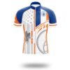 New York State Flag Cycling Kit, Cycling Custom Name Jersey - Copy - Short Sleeve Cycling Jersey-White