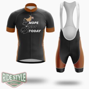 Nope Not Today Cycling Jersey Kit - Short Sleeve Cycling Jersey Kit-White