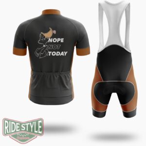 Nope Not Today Cycling Jersey Kit - Short Sleeve Cycling Jersey Kit-White
