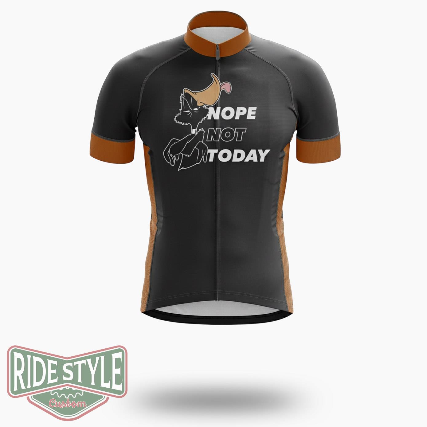 Nope Not Today Cycling Jersey Kit - Short Sleeve Cycling Jersey-White