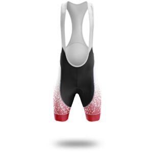 North Carolina Cycling Short Sleeve Jersey, North Carolina Map Cycling Jersey - Bib Shorts-White