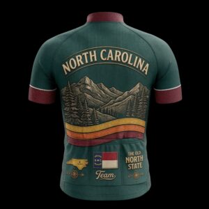 North Carolina Team Cycling Jersey, Cycling Bicycle Shirt 1