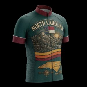 North Carolina Team Cycling Jersey, Cycling Bicycle Shirt 2