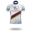 North Dakota Cycling Jersey, North Dakota Map Cycling Jersey - Short Sleeve Cycling Jersey-White