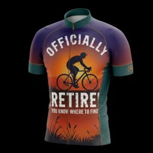 Officially Retired You Know Where To Find Me Cycling Jersey, Cycling Bicycle Shirt 2